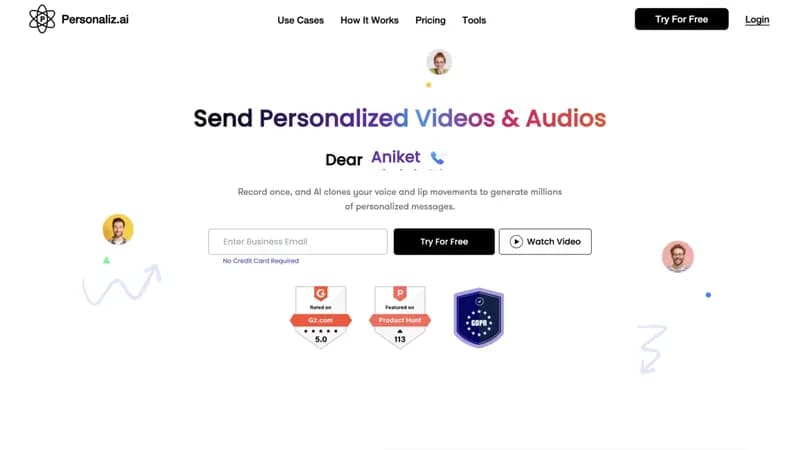 Personaliz.ai screenshot