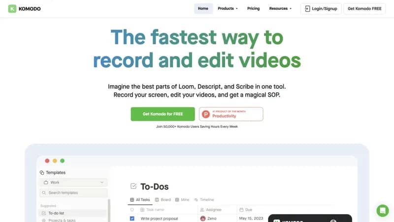 Komodo screenshot