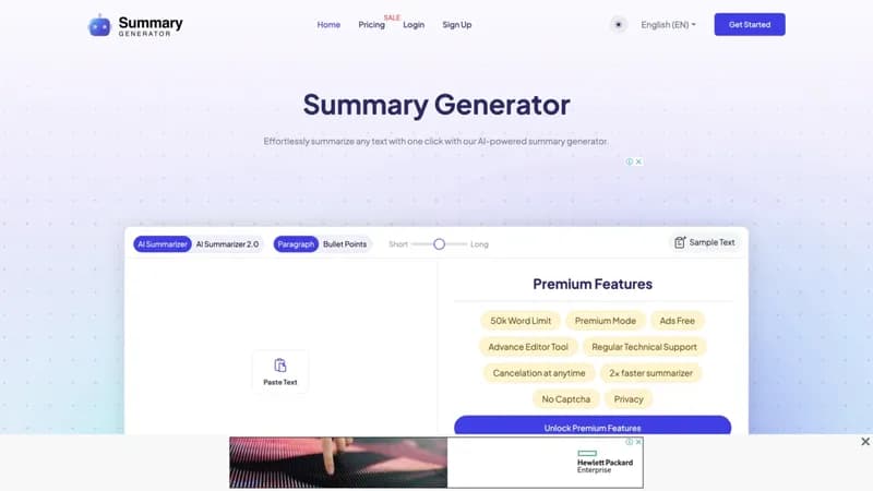 Ai Summary Generator screenshot