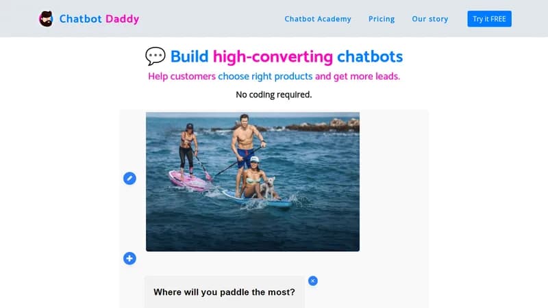 chatbot daddy website