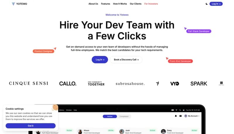 Yotewo screenshot