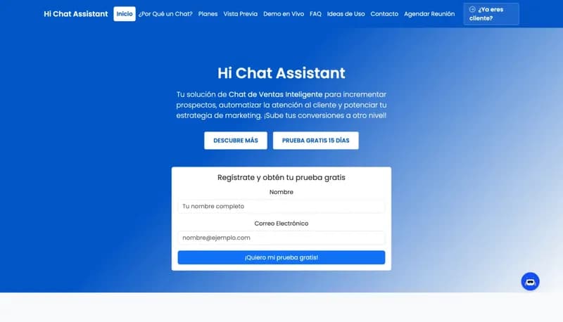 Hi Chat Assistant screenshot
