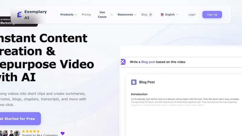 exemplary ai website