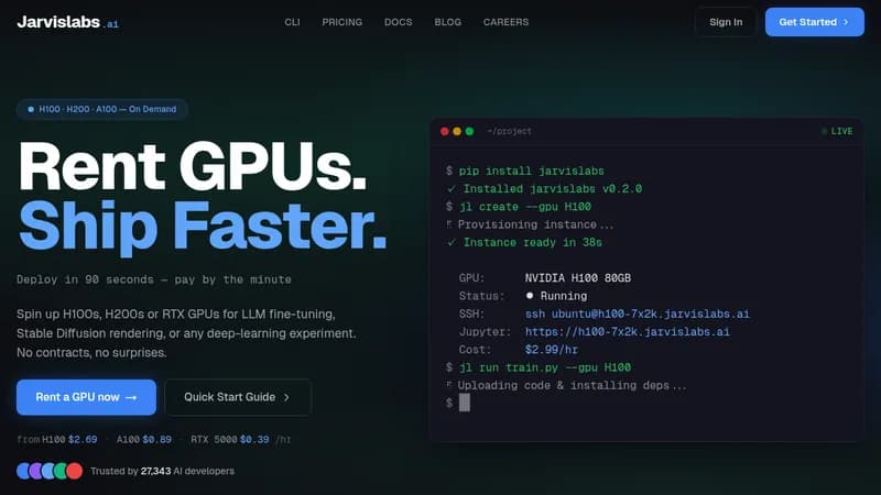 jarvislabs website