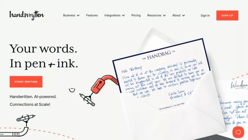 Handwrytten screenshot