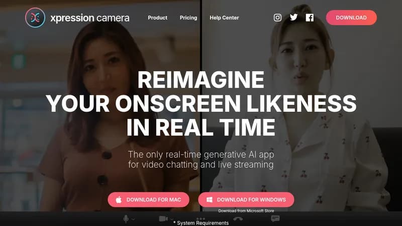xpression camera website