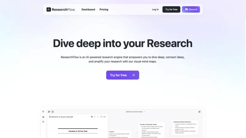 ResearchFlow screenshot