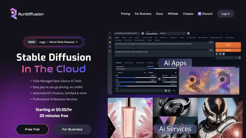 RunDiffusion screenshot