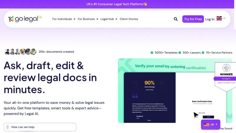 go legal ai website