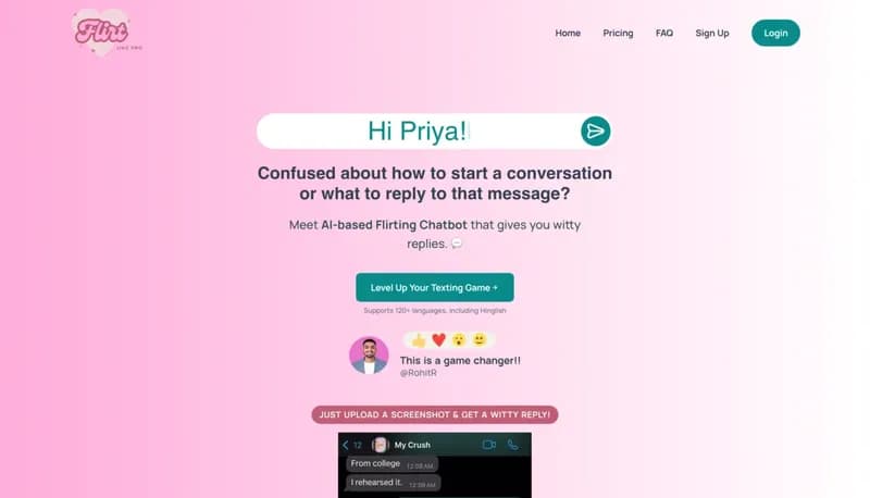 Flirt Like Pro screenshot