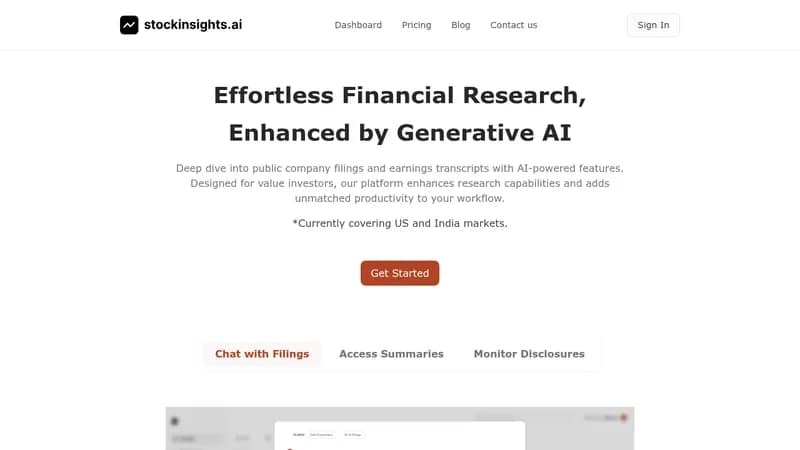 stockinsights.ai website