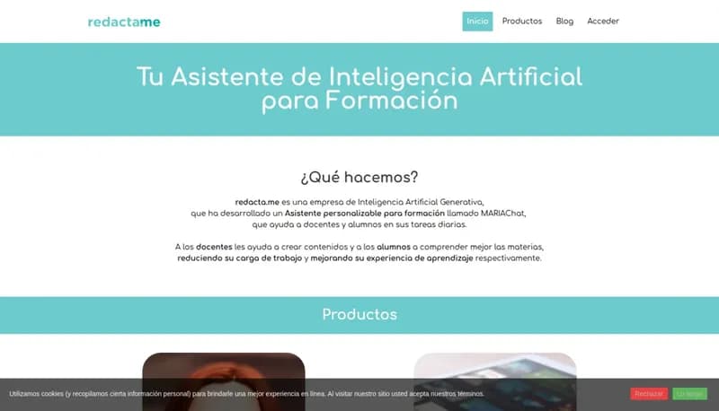 redacta.me screenshot