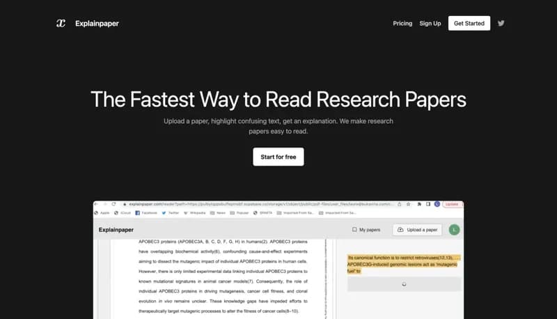 Explainpaper screenshot