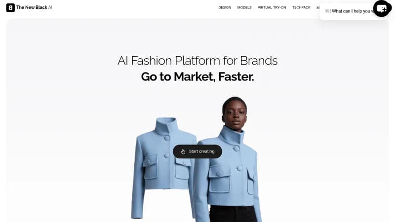 the new black ai website