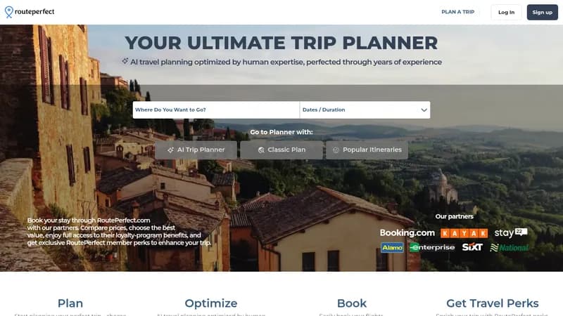 routeperfect website