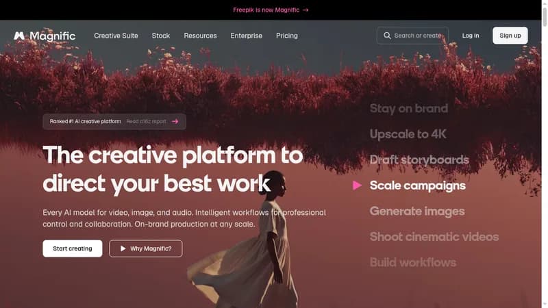 magnific website