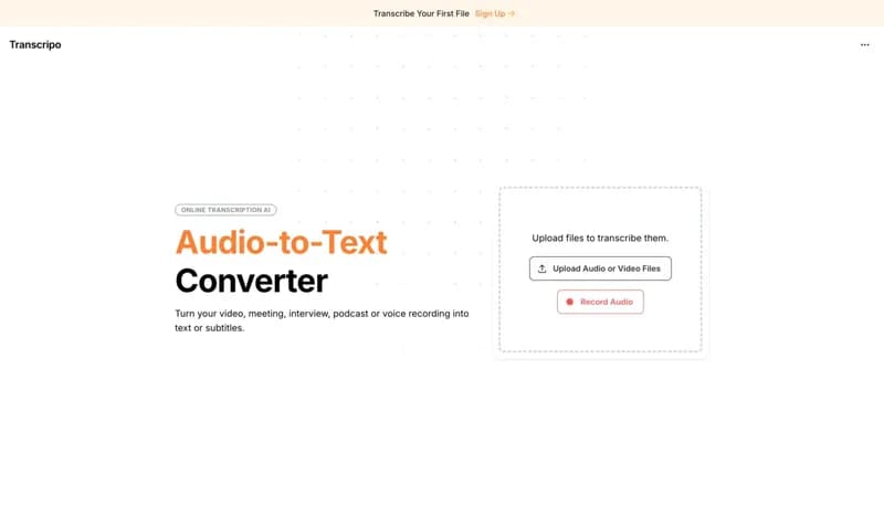 Transcripo screenshot