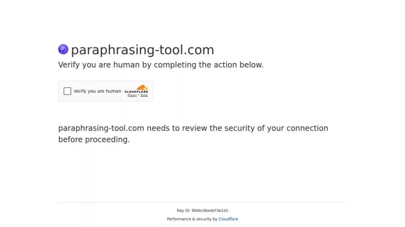 AI Paraphrasing & Rewording Tool screenshot