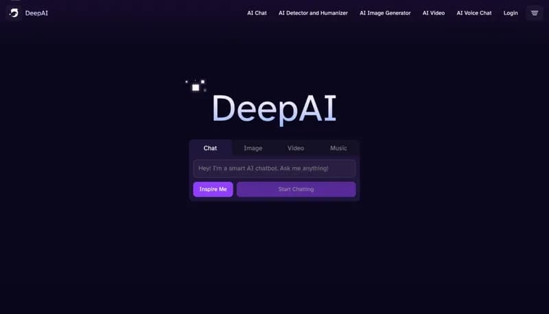 DeepAI screenshot