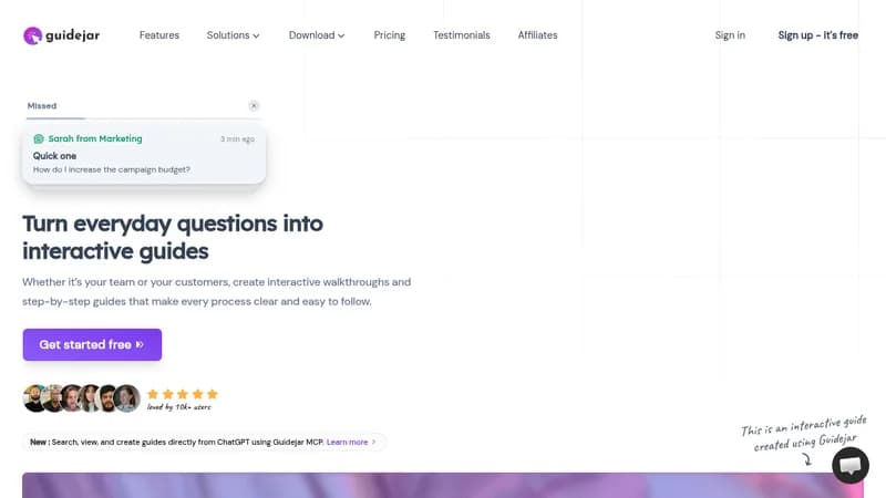 guidejar website