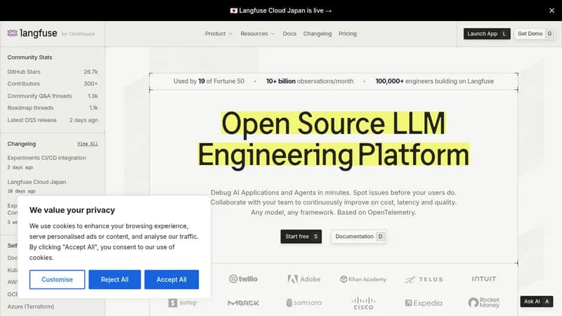 langfuse website