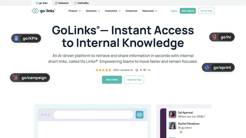 GoLinks screenshot