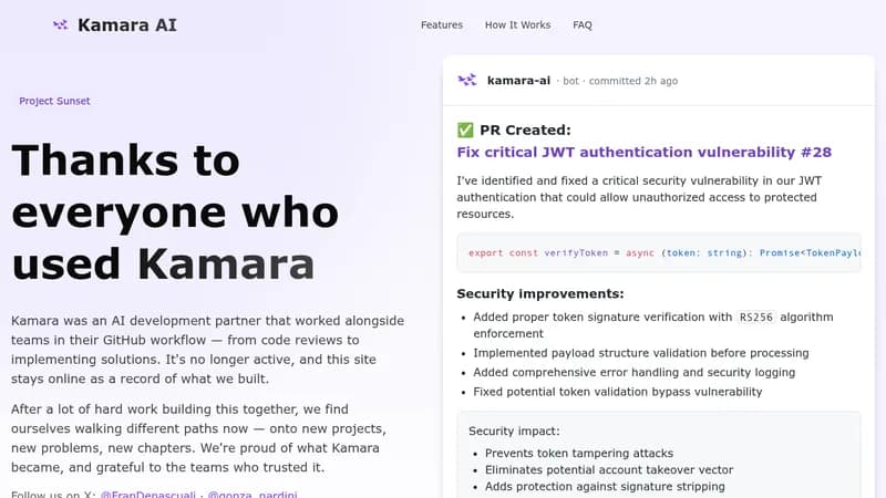 kamara ai website