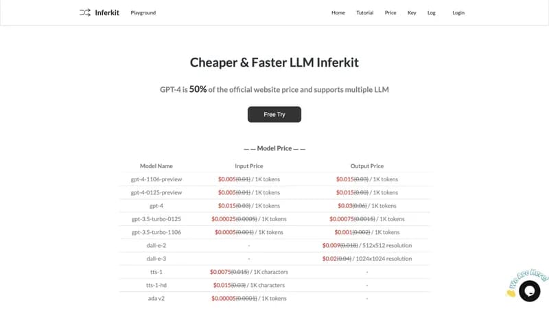 Inferkit AI screenshot