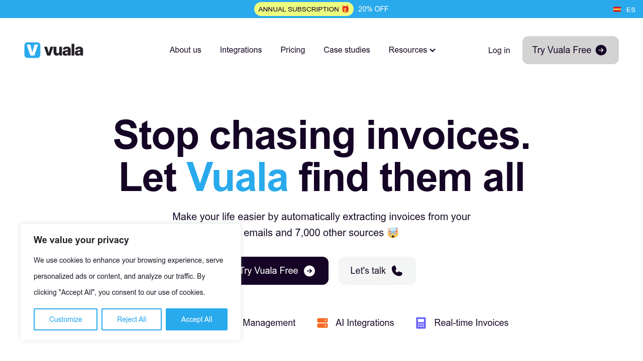 vuala website