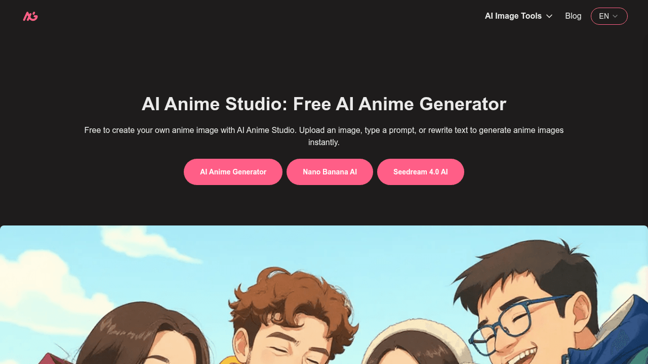 ai anime studio website