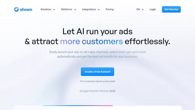 shown website