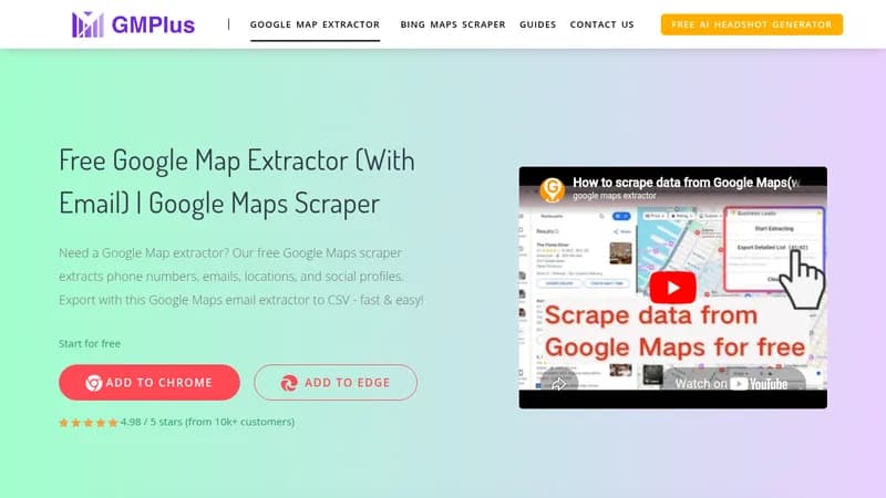 google map extractor website