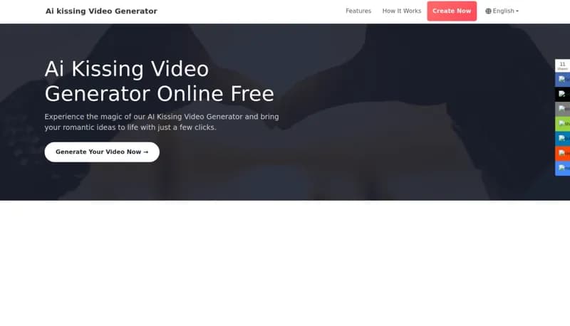 AI Kissing Video Generator screenshot