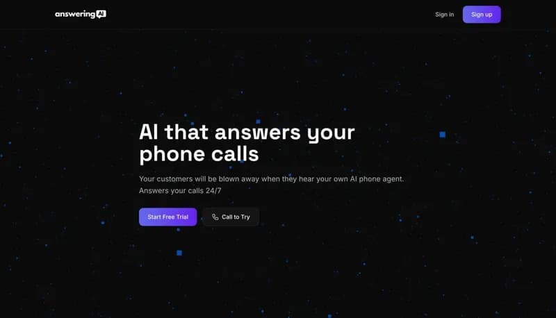 Answering AI screenshot