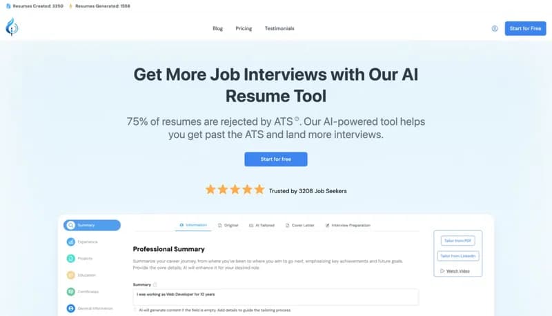 Magic-Resume.ai screenshot