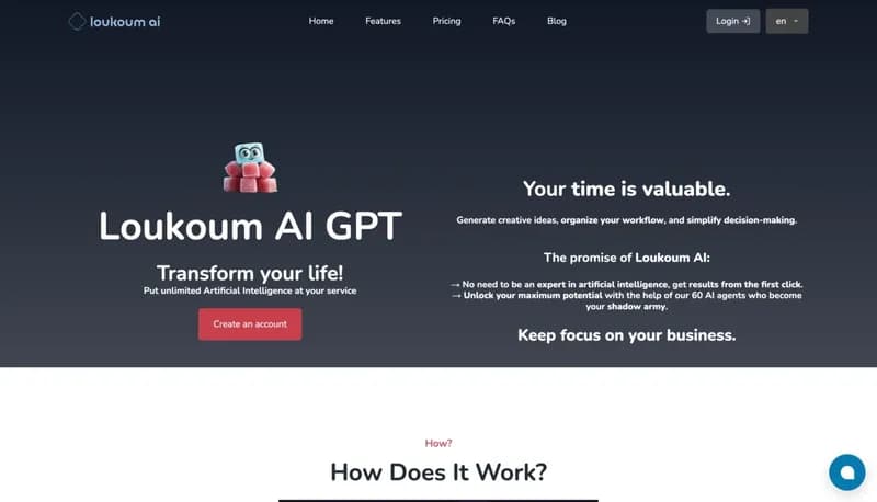 Loukoum AI screenshot