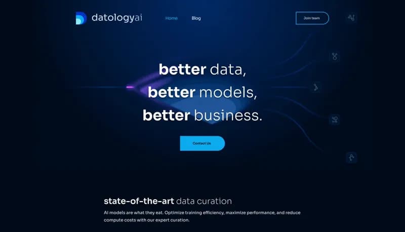 DatologyAI screenshot