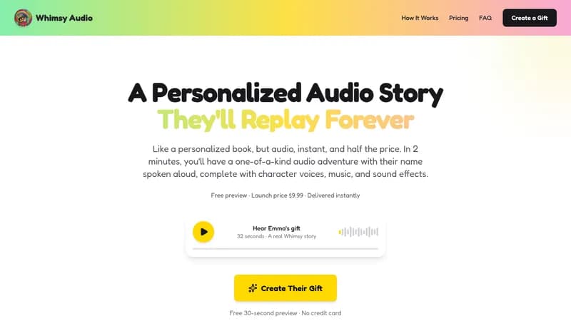 whimsy audio website