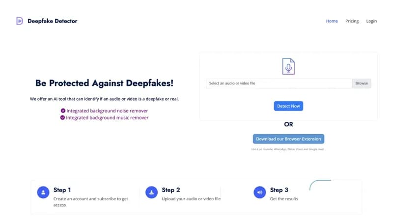 Deepfake Detector screenshot