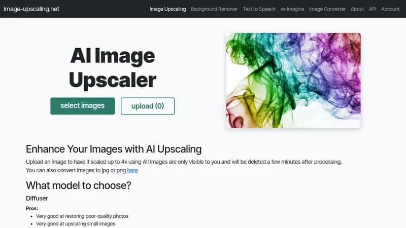 ai image upscaler website