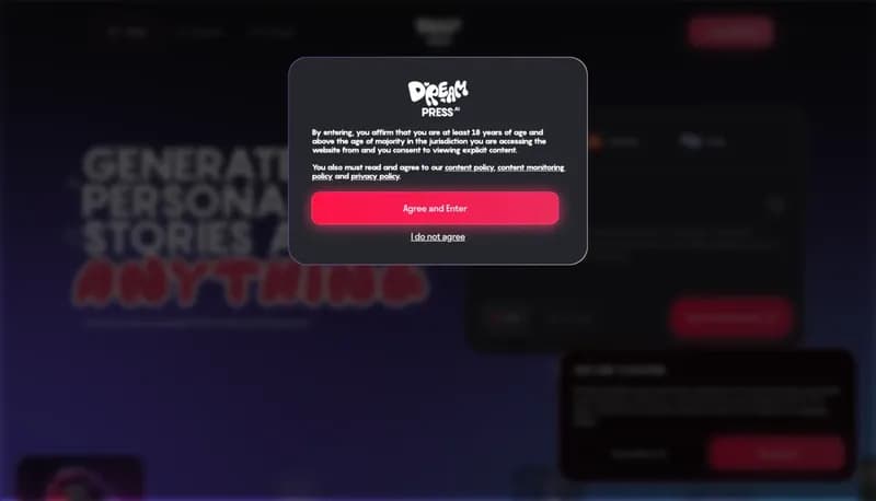 Dreampress screenshot