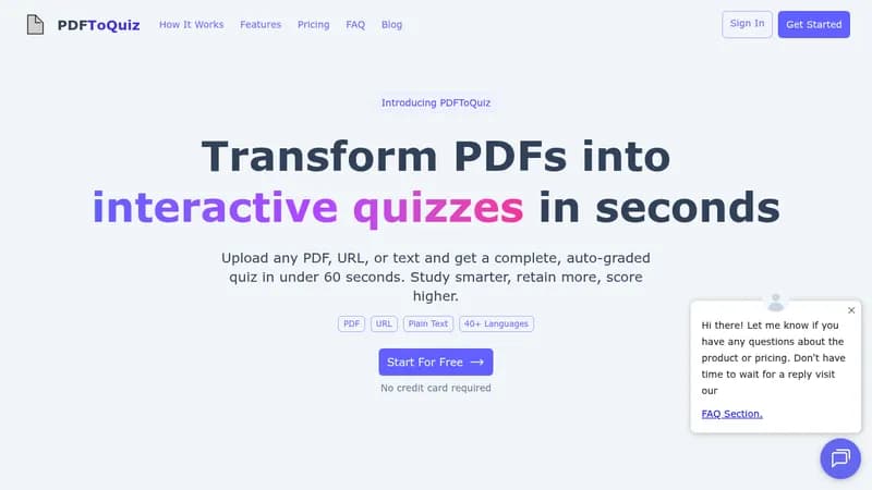 pdftoquiz website