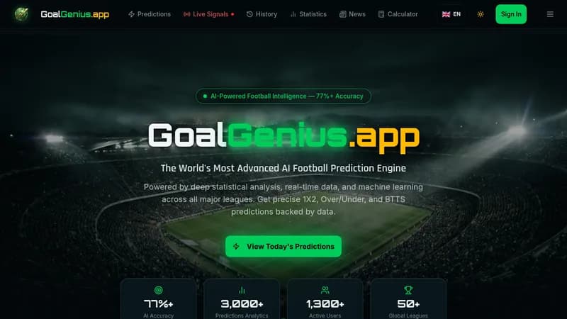 goalgenius.app website