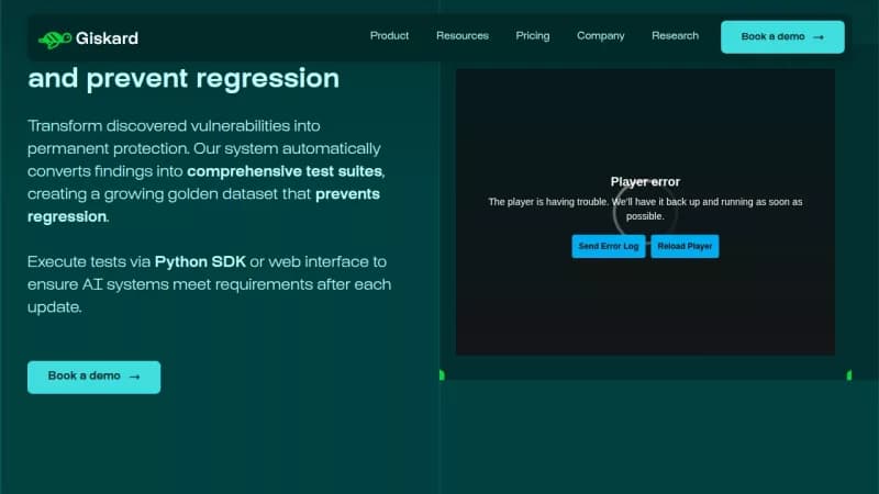 Giskard screenshot