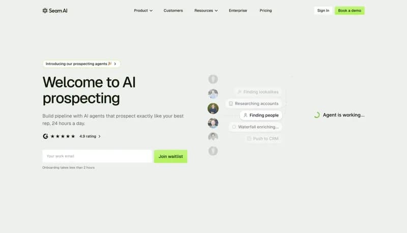 Seam AI screenshot