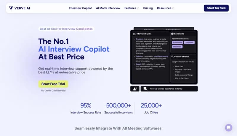 Verve AI Interview Copilot screenshot