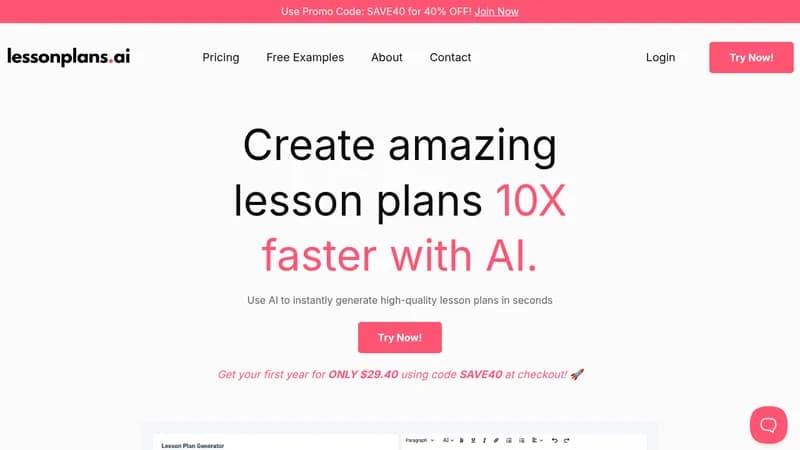 lessonplans.ai website