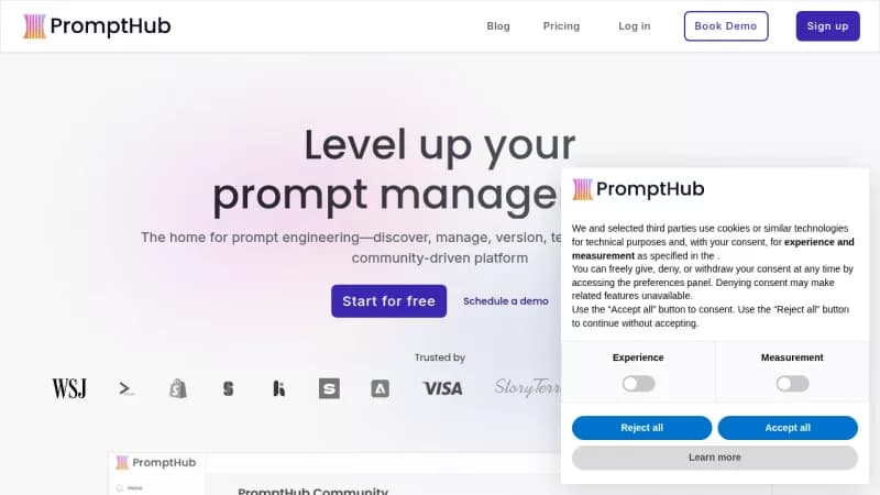 PromptHub screenshot