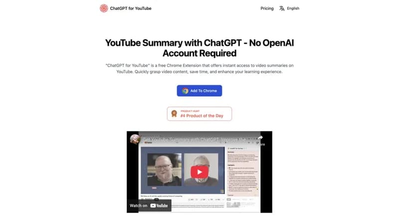 chatgpt4youtube.com screenshot