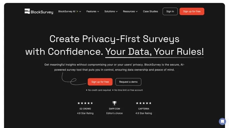 BlockSurvey screenshot